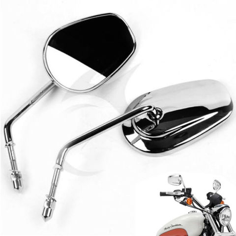 Motorcycle Rear View Mirrors For Harley Touring Road King Sportster XL883 1200 Dyna Softail 8mm ► Photo 1/6