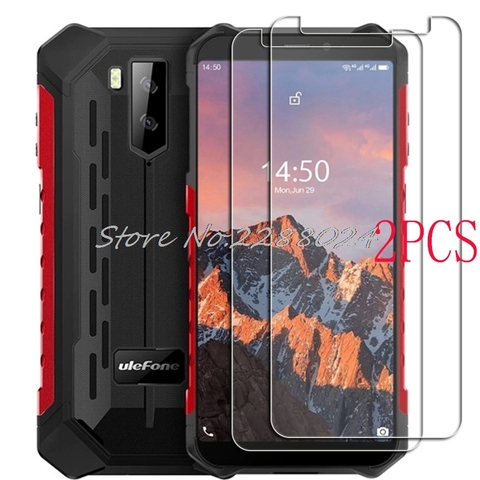 2PCS FOR Ulefone Armor X5 Pro Tempered Glass Protective on Ulefone Armor X5Pro X3 5.5