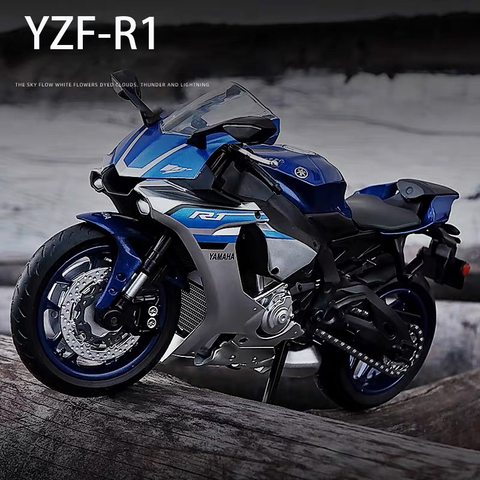 1/12 Alloy Yamaha YZFR1 Die Cast Motorcycle Model Toy Vehicle Collection Autobike Shork-Absorber Off Road Autocycle Toys Car ► Photo 1/5