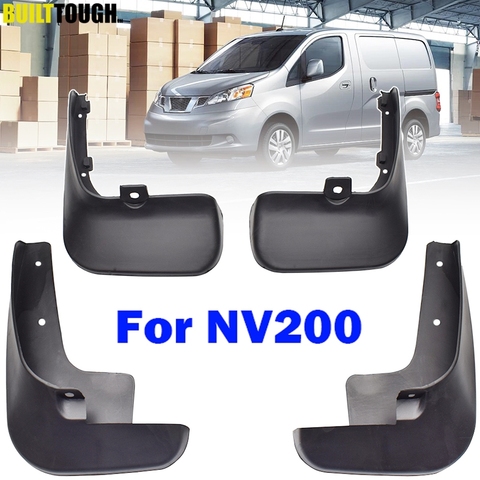 Set Molded MudFlaps For Nissan NV200 Vanette Evalia 2010 - 2022 Mud Flaps Mudguards Splash Guards Fender Dirty Guards Front Rear ► Photo 1/6