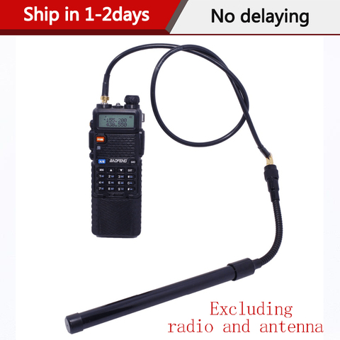 ABBREE AR-152 AR-148 Tactical Antenna SMA-Female Coaxial Extend Cable Extend Cable for Baofeng UV-5R UV-82 UV-9R Walkie Talkie ► Photo 1/6