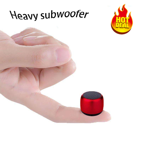 NEW 2022 Hot mini gift Bluetooth Speaker Metal hifi TWS Super Small Steel Loudly speaker wireless portable bluetooth speaker ► Photo 1/5