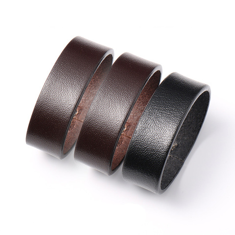 3pcs Men's leather belt ring DIY leather belt accessories belt Keeper DIY sewing leather craft making ► Photo 1/3