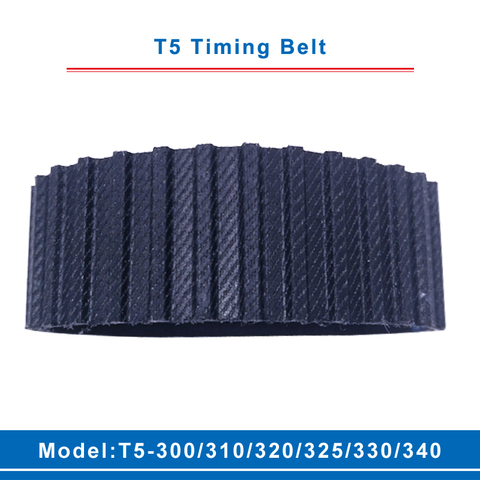 T5 Timing Belt Model T5-300/310/320/325/330/340 Rubber Belt Teeth Pitch 5mm Transmission Belt Width 10/15/20/25/30/35/40/45/50mm ► Photo 1/1