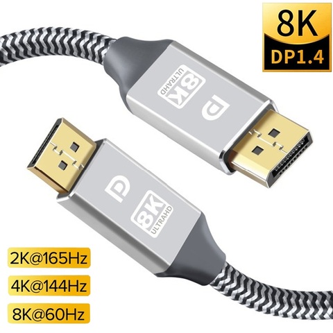 Vention DisplayPort 1.4 Cable 8K 60Hz 4K HDR 165Hz Display Port Audio Cable  for Video PC Laptop TV Display Port 1.4 DP Cable 1.2