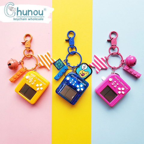 Cute Mini Classic Game Machine Retro Nostalgic Game Console Keychain Tetris Video Game Handheld Game Players Electronic Toys ► Photo 1/6