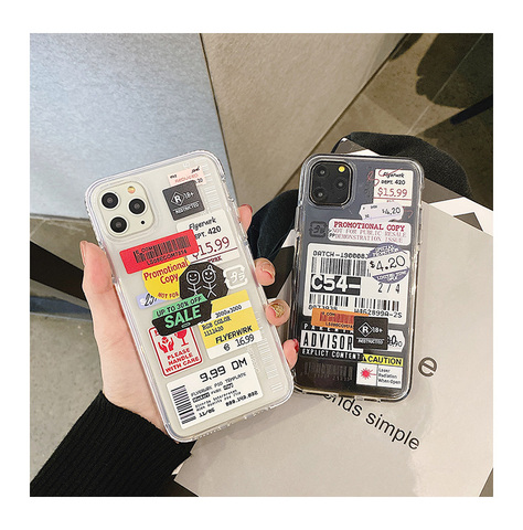 Stamp Label Barcode For Huawei P Smart 2022 Y8S Y8P Y7 Y7P Y6 Y6P Y5P Y9 Prime 2022 Y8 P40 P30 P20 P10 Pro Lite E Plus 2022 Case ► Photo 1/6