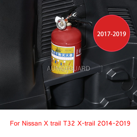 For Nissan X Trail T32 X-trail 2014-2022 Car Trunk Fire Extinguisher Fixed Bracket Fire Extinguisher Storage Box Storage Box ► Photo 1/6