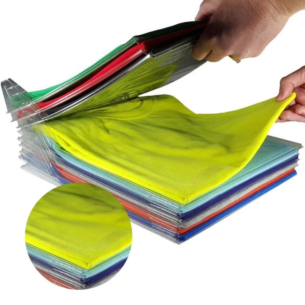 10//20Pcs T-Shirt Clothes Organizer Folder Magic Fast Laundry Folding Board