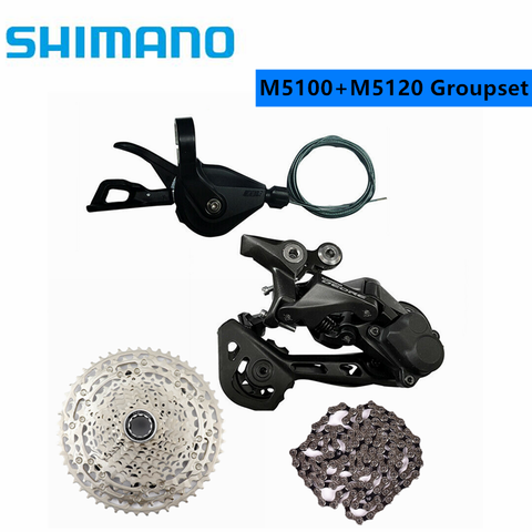 SHIMANO 2022 NEW DEORE M5100 M5120 1x11 Speed Groupset MTB Mountain Bike Contains Shift Lever Rear Dearilleur Cassette Chain ► Photo 1/4