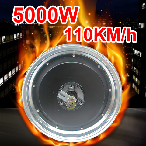 13 inch 72V 84V 96V 120V 5000w high speed motor 110km/h high power electric motorcycle wheel DIY electric car conversion kit ► Photo 1/4