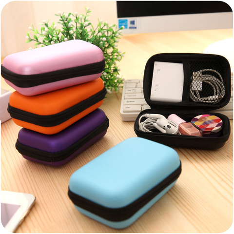 Earphones EVA Headphone Case Container Cable Earbuds Storage Bag Holder Waterproof Finishing Package Zipper Bag travel appliance ► Photo 1/6
