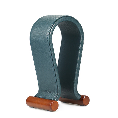 Samdi Leather/Wooden Headphone Stand Universal Gaming Headset Holder Hanger For Laptop PC Smartphone Free Size Display Stand ► Photo 1/6