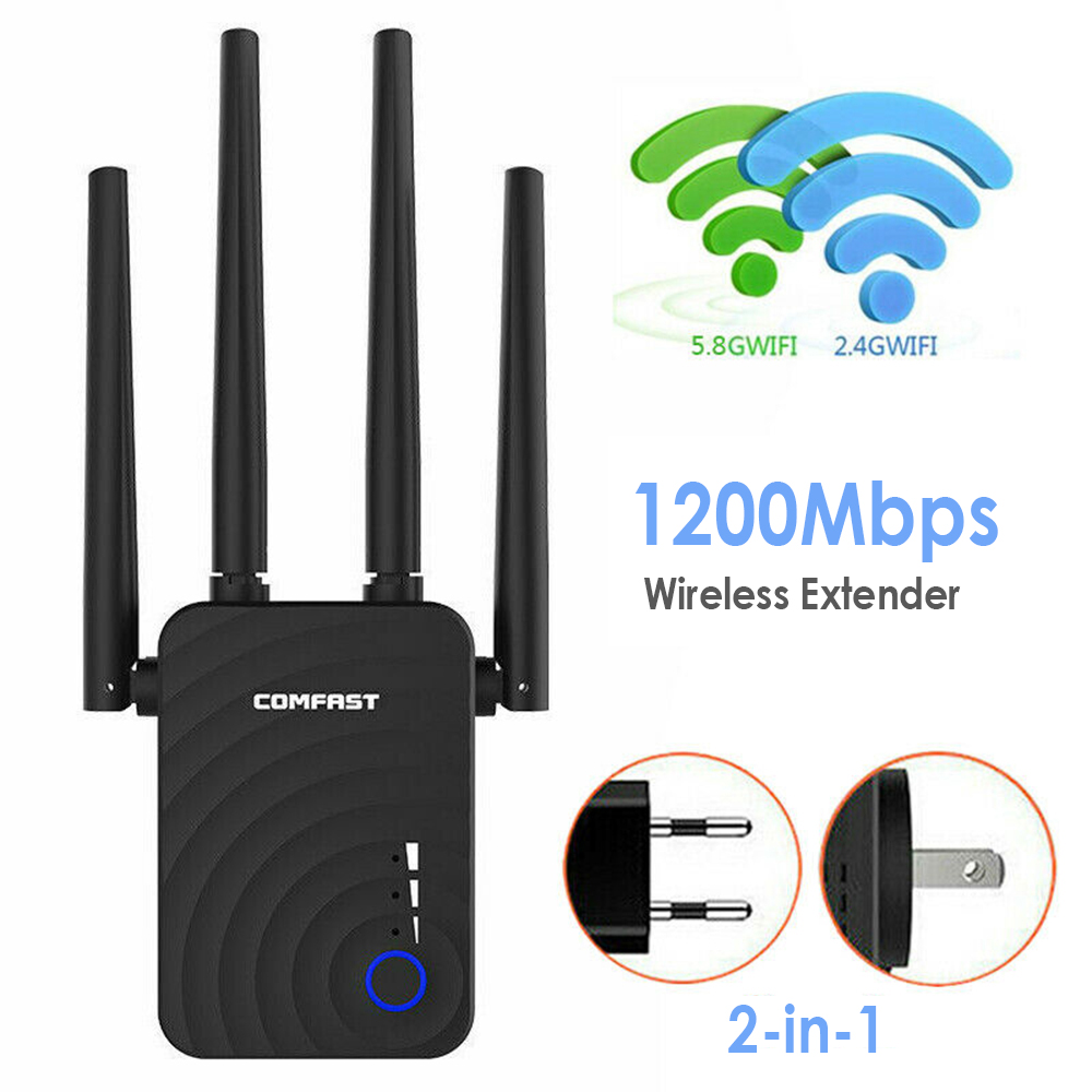 COMFAST Wireless Repeater Network Router WiFi Extender Booster 802.11n US Plug 