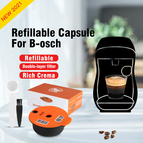 New Arrival Refillable Coffee Capsules Compatible With B 0sch Machine Tassim 0 Reusable Coffee Pod Crema Maker Eco-Friendly ► Photo 1/6