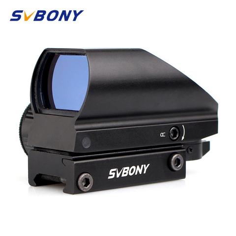 SVBONY 20mm Reflex Sight Riflescope Dovetail Sight Green Red Dot Tactical Sight Optical Coated Shooting Hunting Gun Scope F9129B ► Photo 1/6