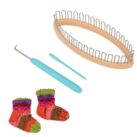 1 Set Weaving Socks Knitting Loom Steel Extenders Hook Kit for sock Scarf Hat Weaver Needle Sewing Knitting Tool Accessories ► Photo 1/6