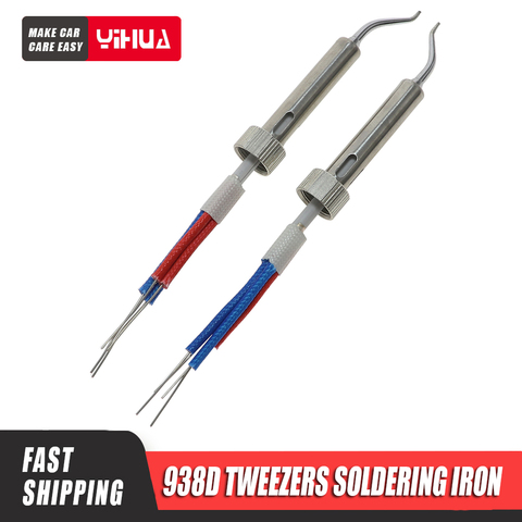 YIHUA 938D heater for 100V / 220V portable hot tweezers mini soldering station hot tweezers for BGA SMD repair ► Photo 1/5