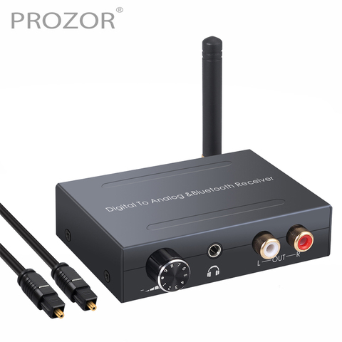 Prozor 192kHz Digital to Analog Audio Converter Bluetooth DAC Converter Optical Coaxial Input RCA 3.5mm Audio Output Adapter ► Photo 1/6