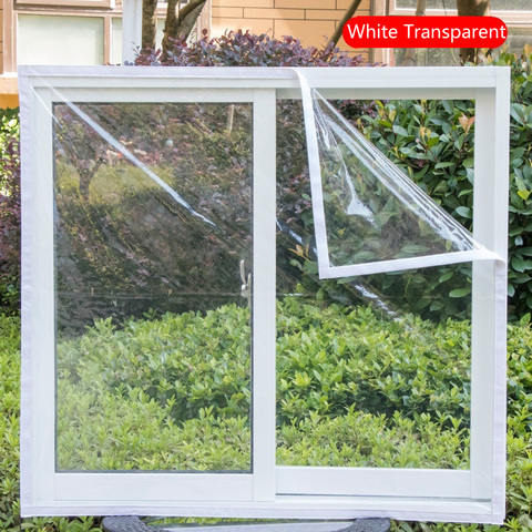 PVC Winter Warm Window Film Custom home Decorative Windproof Sticker Transparent Window Film Self-Adhesive Glass Films ► Photo 1/6