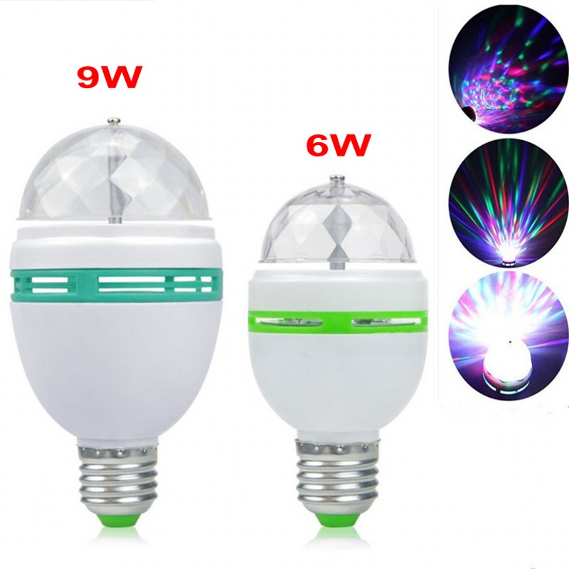 Ampoule tournante disco- LED - RGB - 3w - 220 v