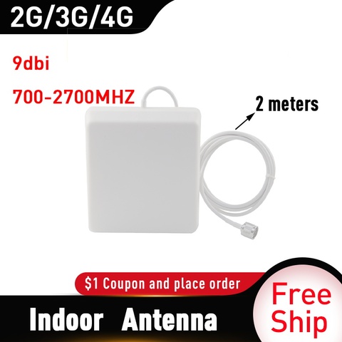 2G 3G 4G Panel Antenna 700-2700MHz CDMA GSM DCS LTE Indoor antenna gsm Cell Phone Signal Repeater 4g mobile booster  antenna ► Photo 1/5