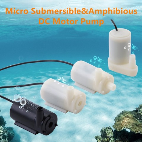 2022 New 3/4.5V 80-100L/H Micro Submersible Amphibious DC Motor Pump Classic Micropump Four Types Water Pump ► Photo 1/6