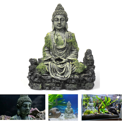 Fish Tank Landscaping Decoration Crafts Resin Antique Light house Buddha Statue Aquarium Aquarium Decoration Crafts Tank Gift ► Photo 1/6