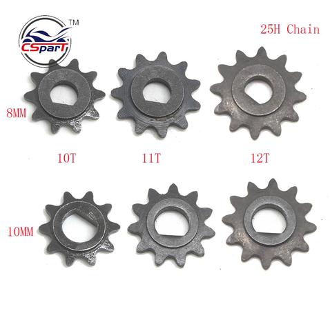 10 11 12 Tooth 10T 11T 12T 25H  D Type 8MM 10MM Razor EVO X-Treme IZIP E Scooter Motor Sprocket MY1020 ► Photo 1/1