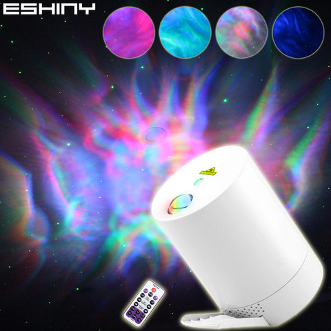 Laser Galaxy Starry Stars Sky Projector Light For Children Kids RGB LED Water Waving Night Lights Nebula Cloud Bedroom B204D2 ► Photo 1/6