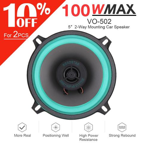 1PCS 5 Inch 100W Car HiFi Coaxial Speaker Vehicle Door Auto Audio Music Stereo Full Range Frequency Speaker for Car Vehicle Auto ► Photo 1/1