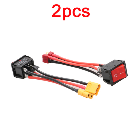 2pcs 30A/35A High Current Battery Switch 12V/24V 550/775 Brush Motor Power Controller with XT60/T Plug for RC Fishing Bait Boat ► Photo 1/6