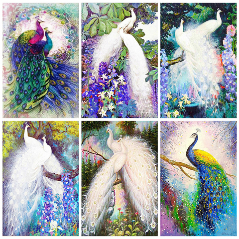 Evershine 5D DIY Diamond Painting Peacock Full Square Diamond Embroidery Animals Mosaic Rhinestone Pictures Home Decoration Art ► Photo 1/6