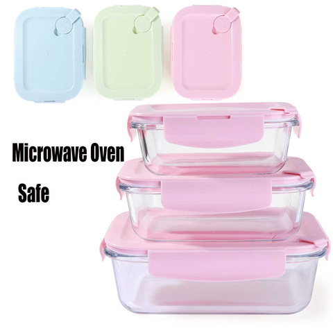 Multisize Extra Large Microwave Oven Safe Glass Food Storage Containers Lunch Box Airtight Lid Container Kitchen Tools ► Photo 1/1