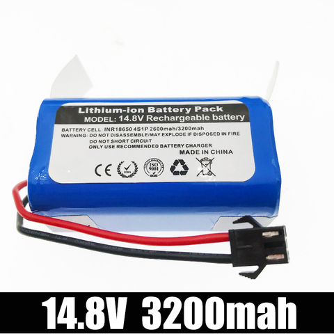 14.4V/14.8V 3200mAh Li-ion Battery For Conga Excellence 990 Ecovacs Deebot N79 N79S DN622 Eufy RoboVac 11 11S RoboVac 30 Etc ► Photo 1/6