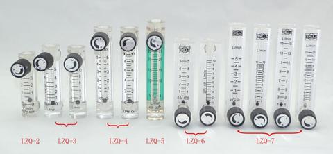 LZQ-1,2,3,4,5 plastic air flowmeter (H=90mm Oxygen flow meter)with control valve for Oxygen conectrator ,it  can adjust  flow ► Photo 1/4