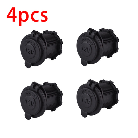 4pcs/lot 12V Car Cigarette Lighter Socket Auto Boat Motorcycle Tractor Power Outlet Socket Waterproof Receptacle Car Accessories ► Photo 1/6