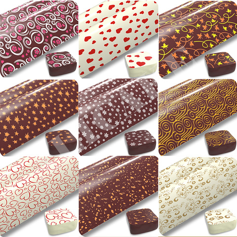 50Pcs Multi-Pattern Food Transfer Paper Chocolate Transfer Paper Baking Diy Transfer Sheet 30X20Cm ► Photo 1/6