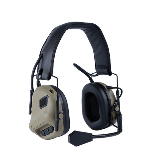 Tactical Headset Headphone Military Ear-muffs Shooting Headsets Hunting Hearing Protector Ear Protective earmuff use with PTT ► Photo 1/6