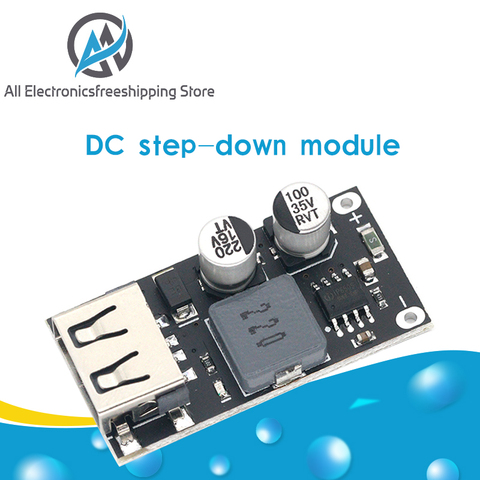 QC3.0 QC2.0 USB DC-DC Buck Converter Charging Step Down Module 6-32V 9V 12V 24V to Fast Quick Charger Circuit Board 3V 5V 12V ► Photo 1/6