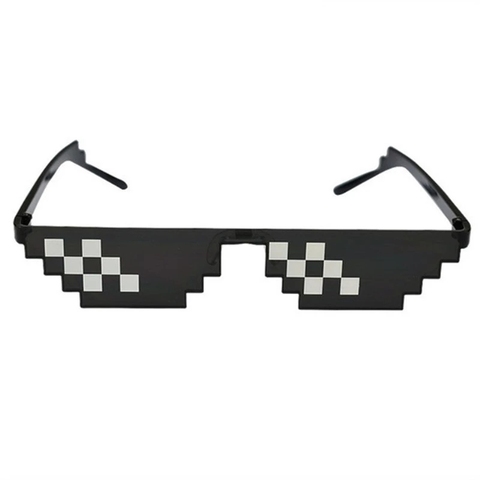 8 Bit Thug Life Sunglasses Pixelated Men Women Brand Party Eyeglasses Mosaic UV400 Vintage Eyewear Unisex Gift Toy Glasses ► Photo 1/6
