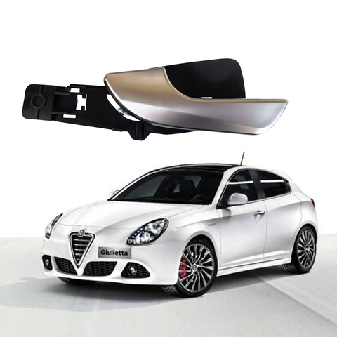 Car Interior Door Handle chrome Left Front For Alfa Romeo Giulietta 2010 2011 2012 2013 2014 2015 2016 2017 2022 ► Photo 1/3