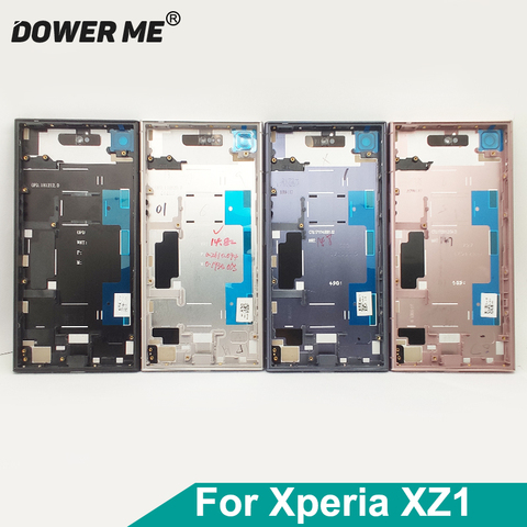 Dower Me Housing Cover Bezel Bracket Front Plate Middle Frame Back Battery Cover For Sony Xperia XZ1 G8341 G8342 Replacement ► Photo 1/3