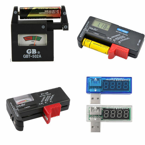 HOT AA AAA C D 9V 1.5V Universal Button Cell Battery Volt Tester Checker BBC ► Photo 1/5