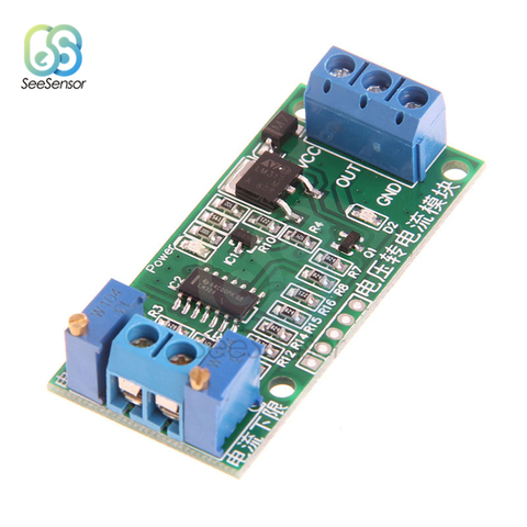 0-2.5V/0-3.3V/0-5V/0-10V/0-15V/0-24V to 4-20ma 0-20mA DC12V-24V Linear Conversion Voltage to Current Signal Transmitter Module ► Photo 1/6