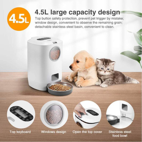 ZyKy Automatic Pet Food Feeder Dog Cat Food Container  Pet Feeder Pet Food Feeder Smart Pet Feeder Dogs Feeder Product Supplies ► Photo 1/6