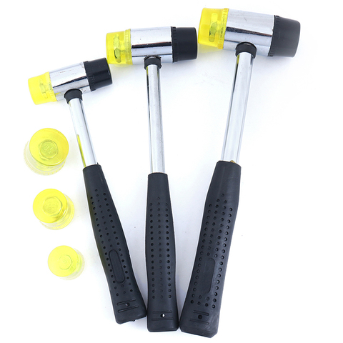 1PCS High Quality Yellow 25/30/35mm Rubber Hammer Head ► Photo 1/1