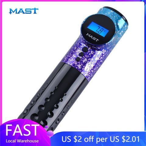 Mast Wireless Battery Pen Machine Rotary Tattoo Pen LED Display Permanent Make Up Machine for Tattoo Artist ► Photo 1/6