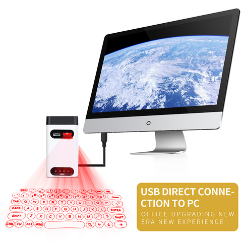 Virtual Laser Keyboard Bluetooth Wireless Projector Smartphone Projection Keyboard For Computer Iphone Pad Laptop ► Photo 1/6