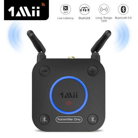 1Mii B06TX Bluetooth Transmitter 5.0 Audio aptX LL HD Music Dual Link optical 3.5 AUX Bluetooth adapter for tv audio transmitter ► Photo 1/6